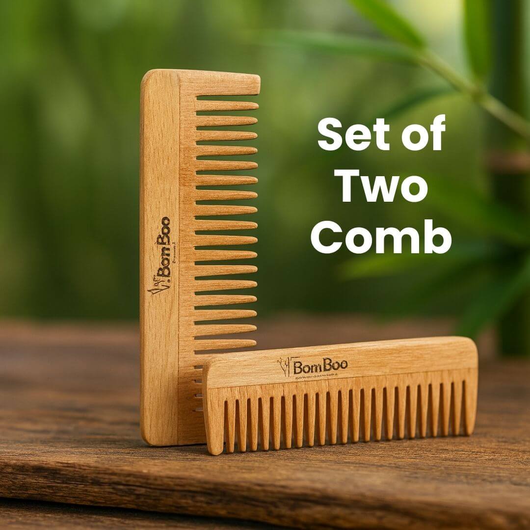 Neem Wood Hair Comb (2 Set)