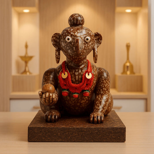 Handcrafted Betel Nut Laddu Gopal Idol