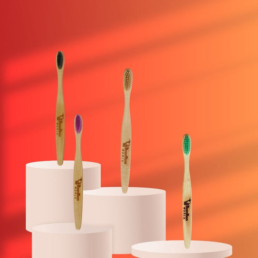 Bamboo Soft Toothbrush – Set of 4