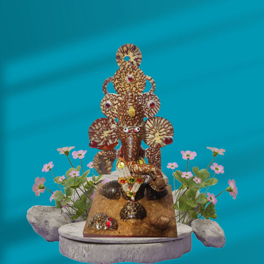 Handcrafted Betel Nut Ganesh Ji Idol